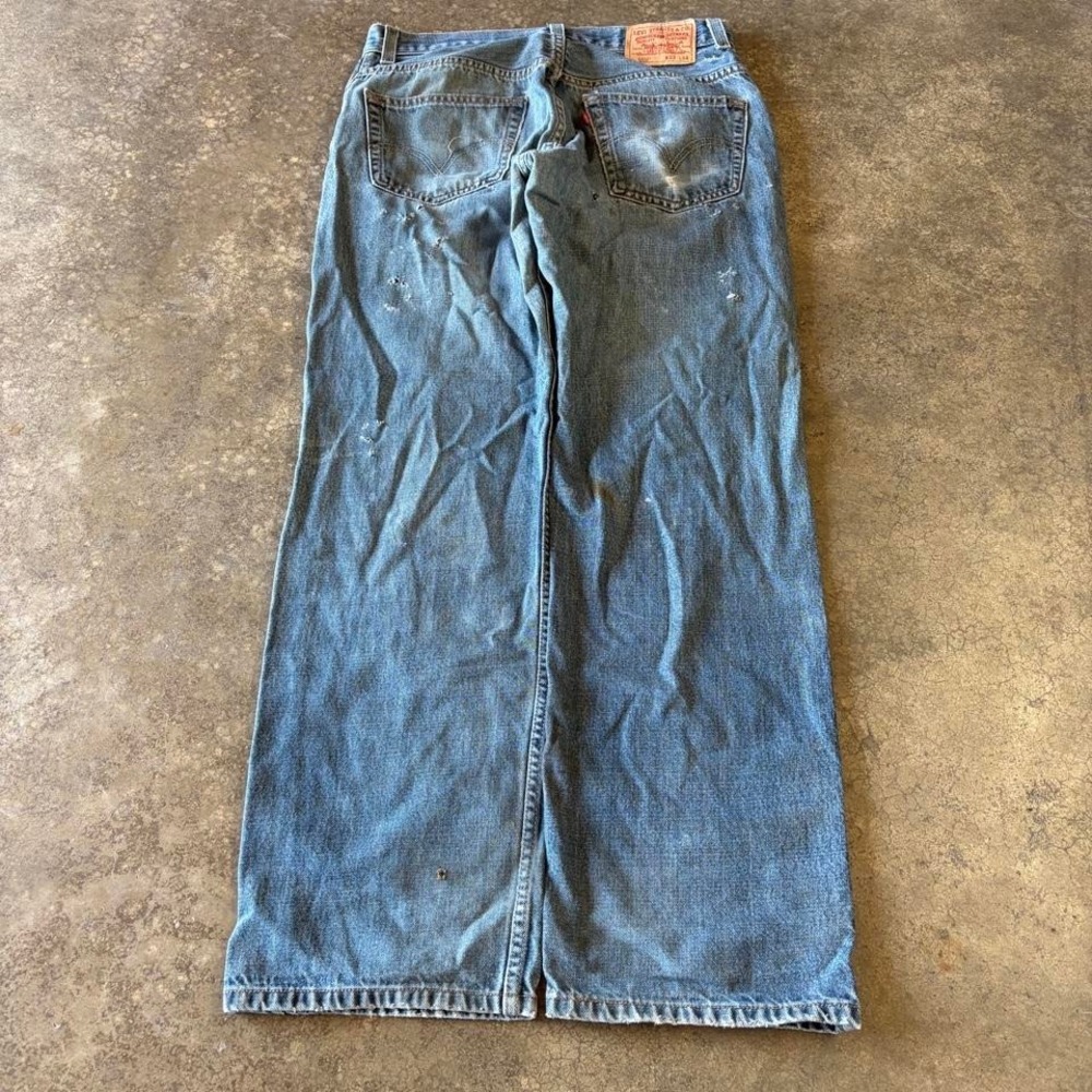 2000s levis thrashed baggy jeans
